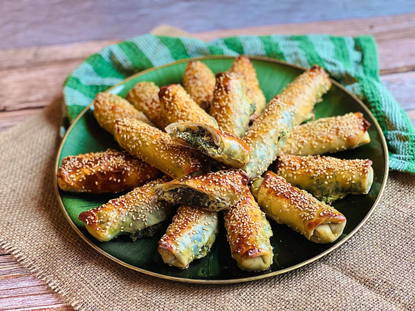 Maddie and Kiki's Spinach Artichoke Dip Egg Rolls